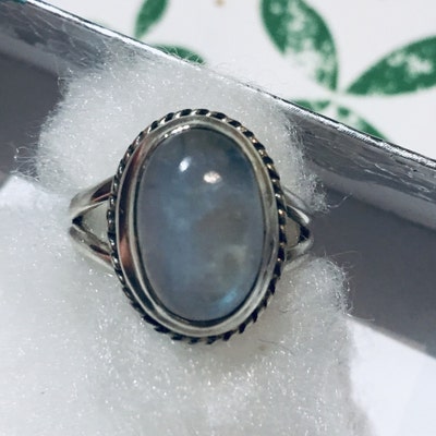 Natural Moonstone Ring 925 Solid Sterling Silver Ring - Etsy