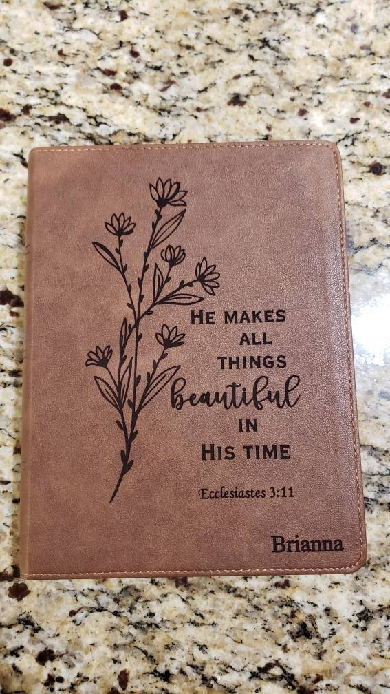 Personalized KJV Bible: Create Your Own Custom Engraved Design with a Designer, Large Print Red Letter Wide-Margin King James Holy Bible