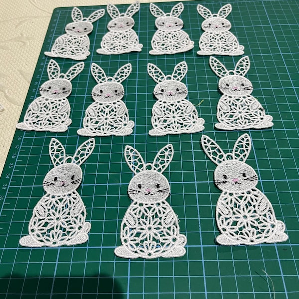 FSL Rabbit - Free Standing Lace Machine Embroidery Designs Instant ...