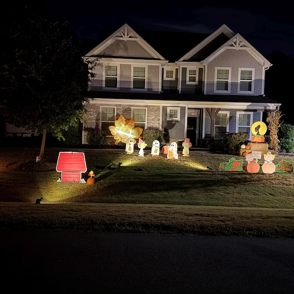 Peanuts Halloween Yard Art, Great Pumpkin Cutouts, Lawn Sign - Etsy