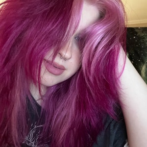 Dark Fuchsia Pink Hair Dye 