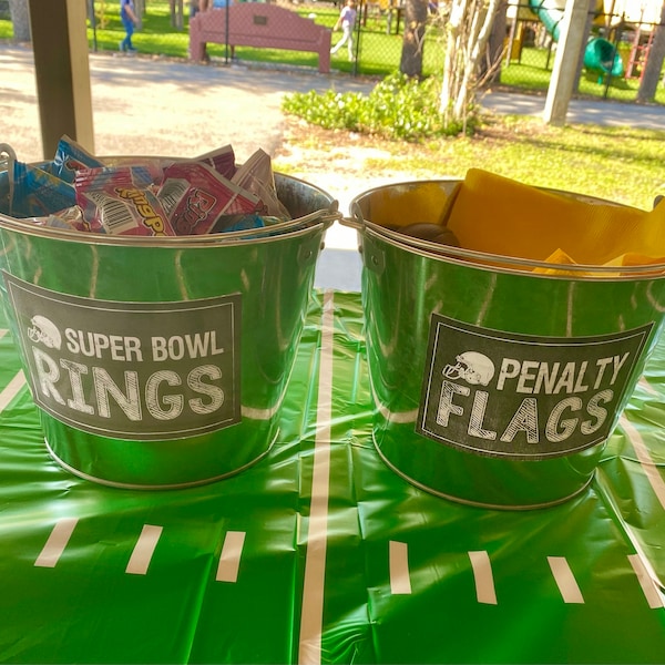 Football -- Penalty Flags, Rings, Challenge Flags 4x6 and 5x7 Signs ...