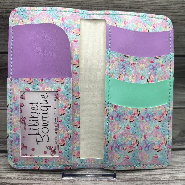 Wallet Template Rounded Pattern Long Wallet Pattern SVG PDF DXF Digital Download Template | Lewis - Etsy