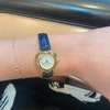 Vintage SEIKO Half Moon Watch From Gold Tone Quartz Watch With New