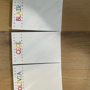 Personalized Notepad Pink Tower Notepad Stationery Gift - Etsy