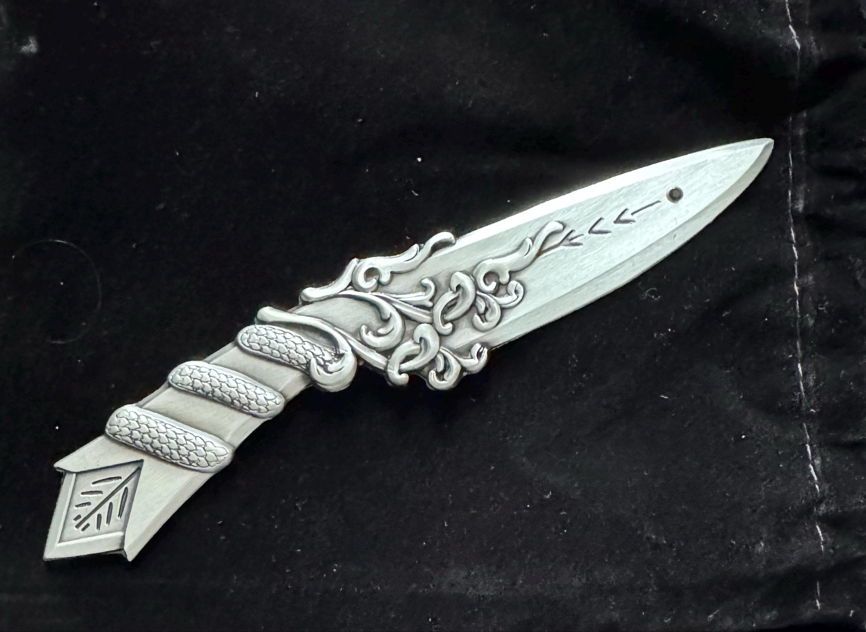 Violet Sorrengail Metal Letter Opener #4 - Replica Item, Officially Licensed The Empyrean, Fourth Wing, Iron Flame, Onyx Storm