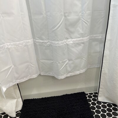 Shower Curtain Liner Extra Long, Custom Odd Size Wide Waterproof 84 96 ...