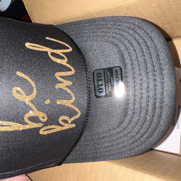 The Be Kind Trucker Hat With Bling Chain main image 0