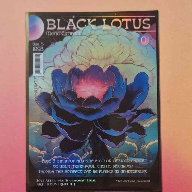 Black Lotus - Retro Futuristic / Vintage - Full Art Holographic