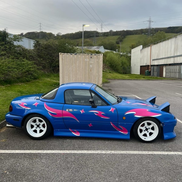 Shadow Flames Universal Car Livery Die Cut High Quality Vehicle Wrap ...