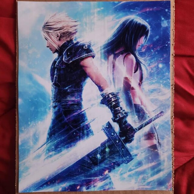Cloud and Tifa Final Fantasy VII Rebirth- Limited Edition Fine Art