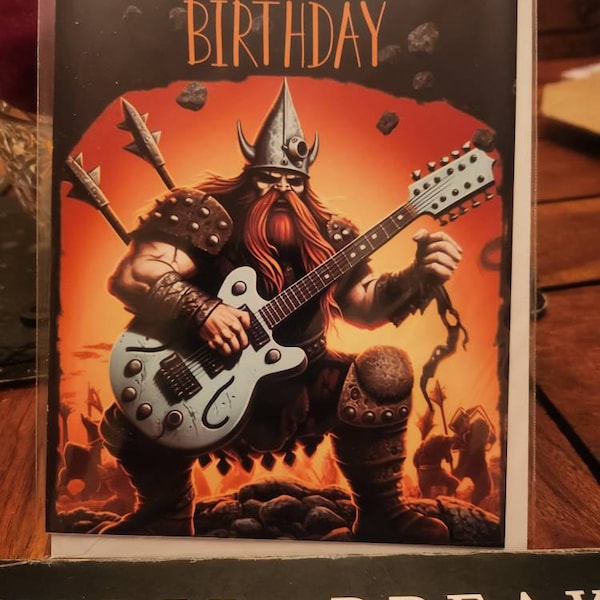 Boyfriend Birthday Card, Birthday Card for Boyfriend, Heavy Metal Music ...
