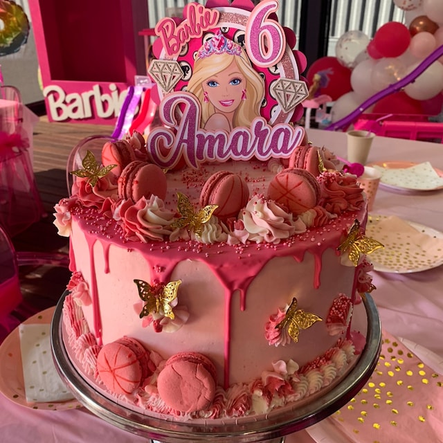 Pin by Nubia Rafaela on Festa Barbie in 2023  Barbie birthday cake, Barbie  cake, Birthday cake topper printable