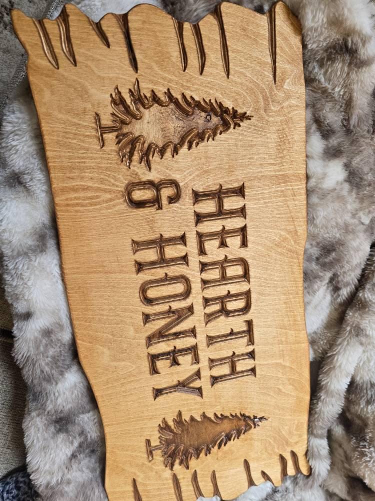 Custom Family Name Wood Sign Farmhouse Decor, Cabin Decor, Camping Decor, Last Name Sign, Personalized Family Campsite Sign, Outdoor Decor