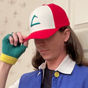 Pokemon Ash 3D Ketchum League Richardson Fitted Hat Ash Hat Ash Costume ...