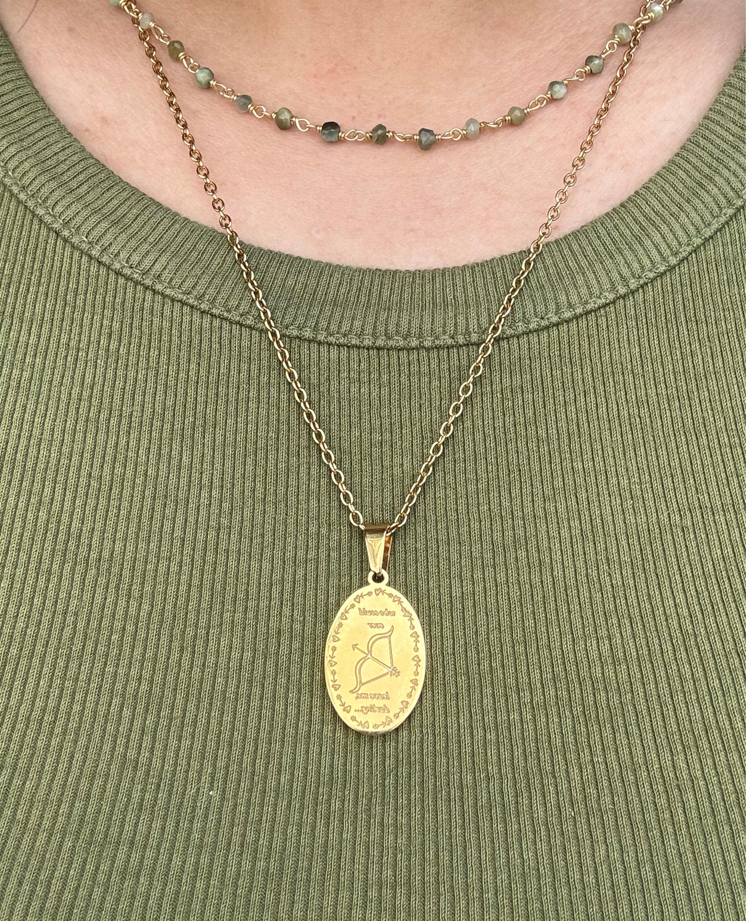 archer necklace double sided | waterproof & won’t tarnish
