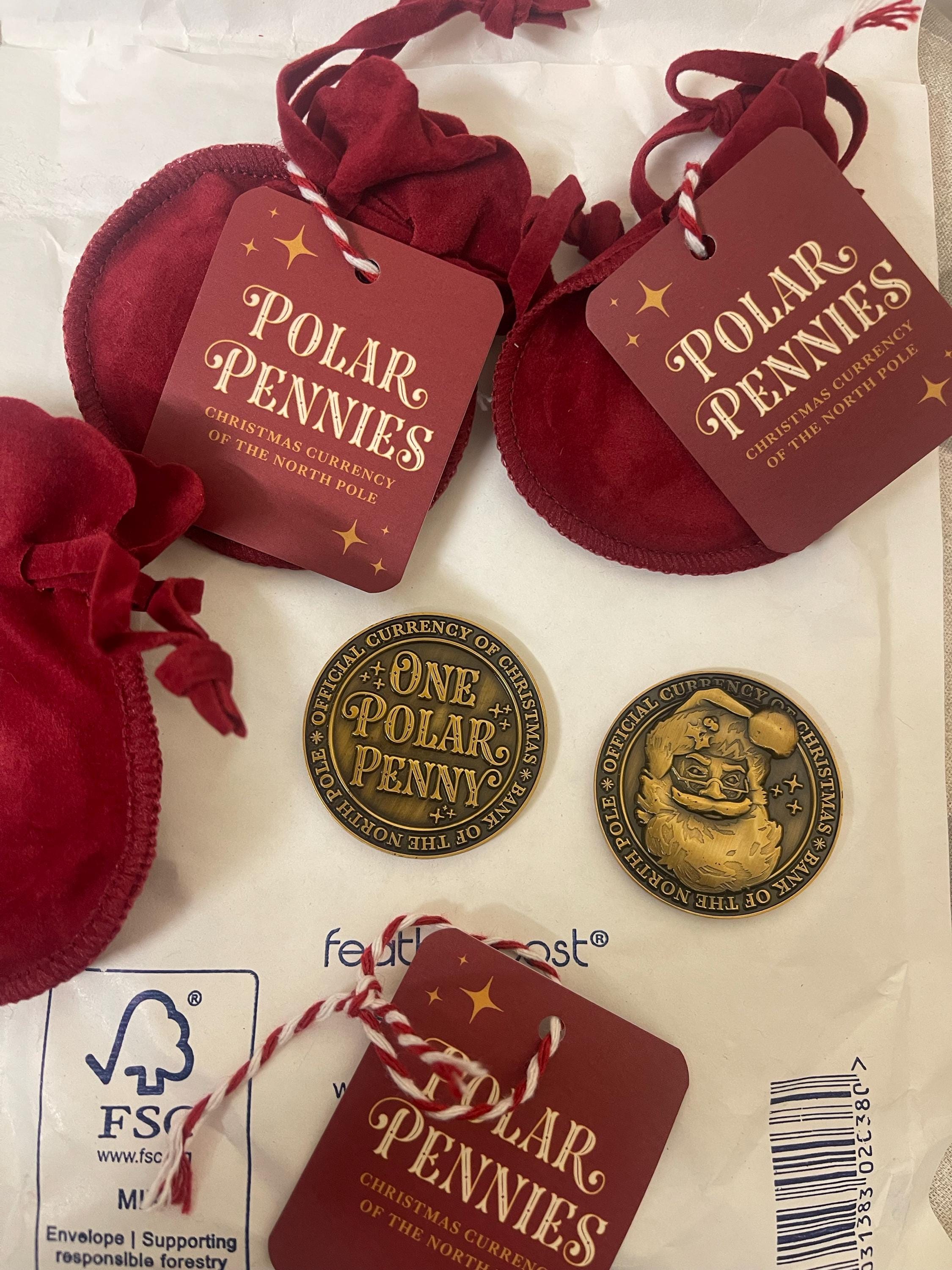 North Pole Polar Pennies Good Behaviour Coins Santa Coins christmas eve box fillers stocking filler
