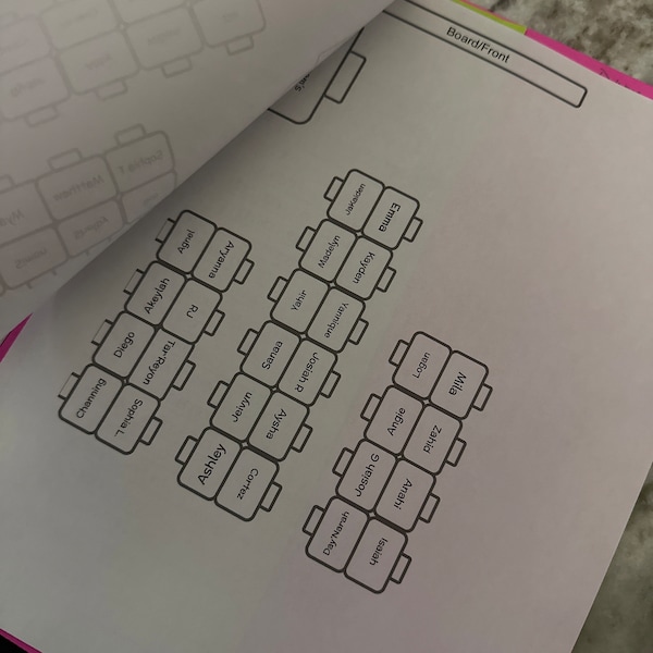 Editable Seating Chart | Google Slides | Seating Chart | Movable ...