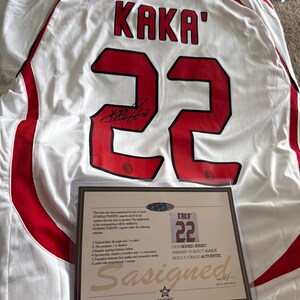 Kaka SIGNED AC Milan 2007 Ucl Final White Shirt Jersey - COA Retro