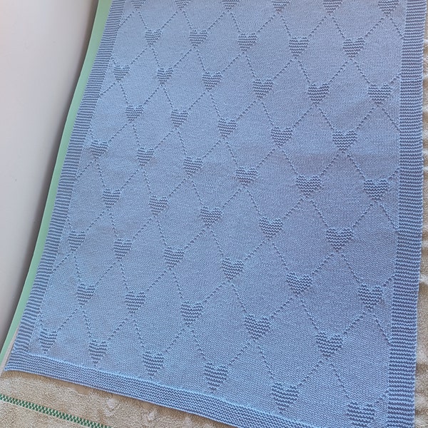 Heart to Heart Baby Blanket Knitting Pattern – Easy & Quick Knit ...