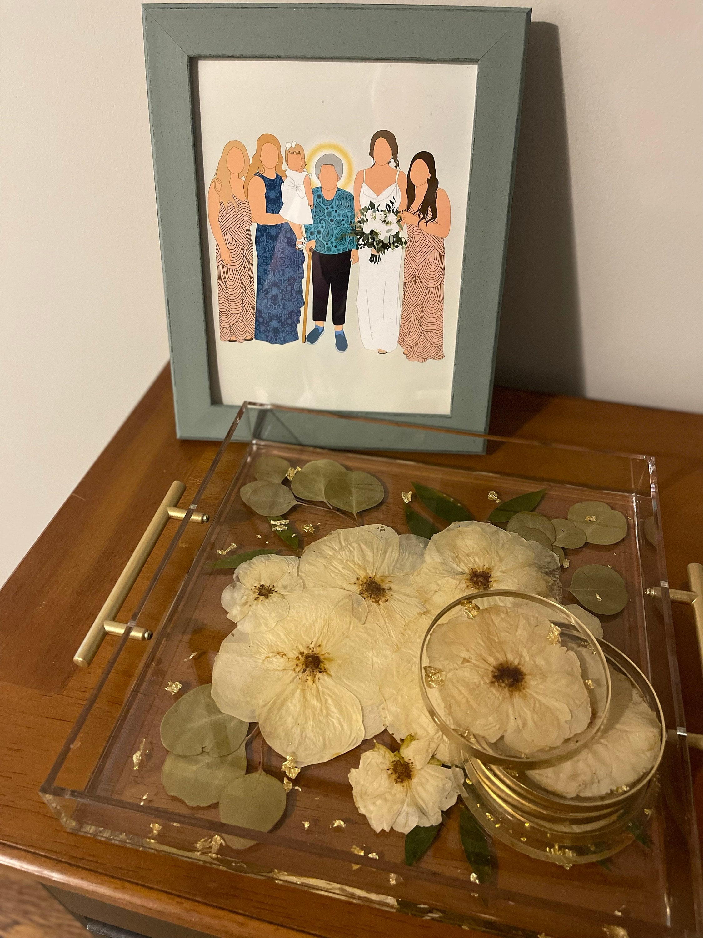 Preserved flowers from Erica's etsy review