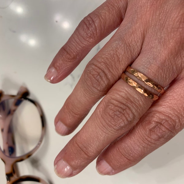 Super Thick Stackable Copper Ring(s),copper Rings,stackable Rings ...