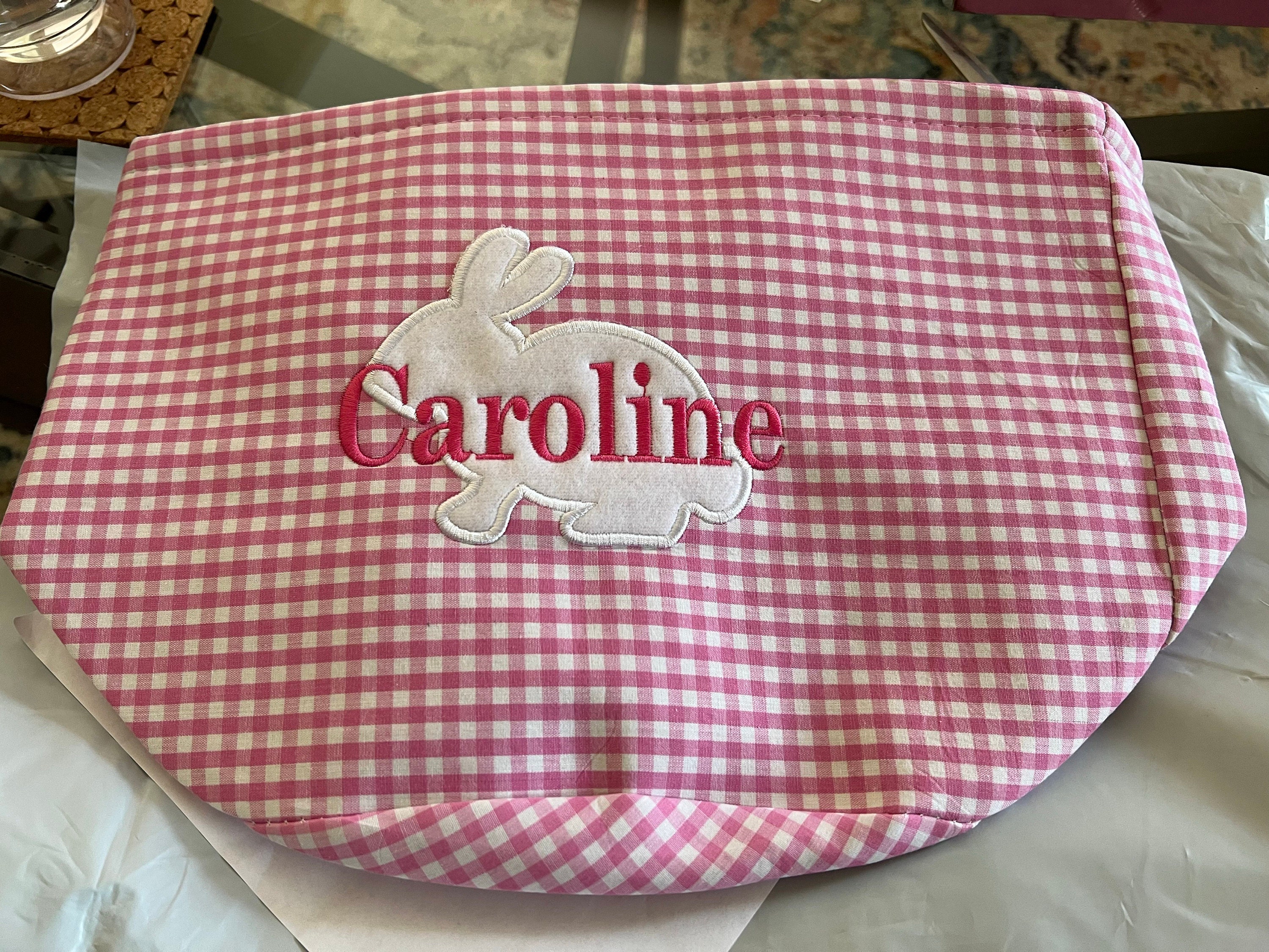 Easter basket, Personalized Easter Basket, monogram easter basket, girls basket, boys basket, girls easter basket, embroidered, Check