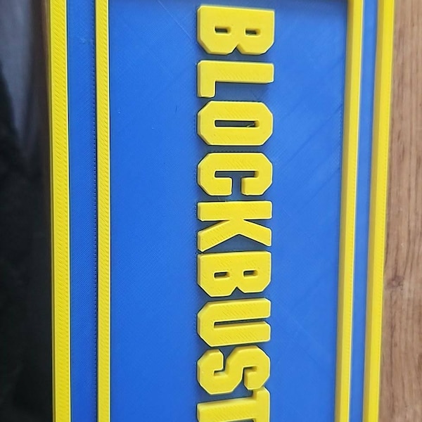 Blockbuster 3D Sign | Movie Rental Store Sign | Movie Room Decor ...