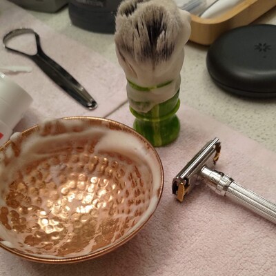 Hammered Copper Shave Dish - Etsy