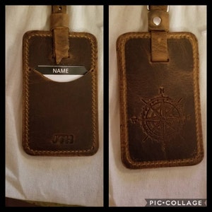 Leather Luggage Tag by Sugarboo and Co. (11 styles) – Montana Gift Corral