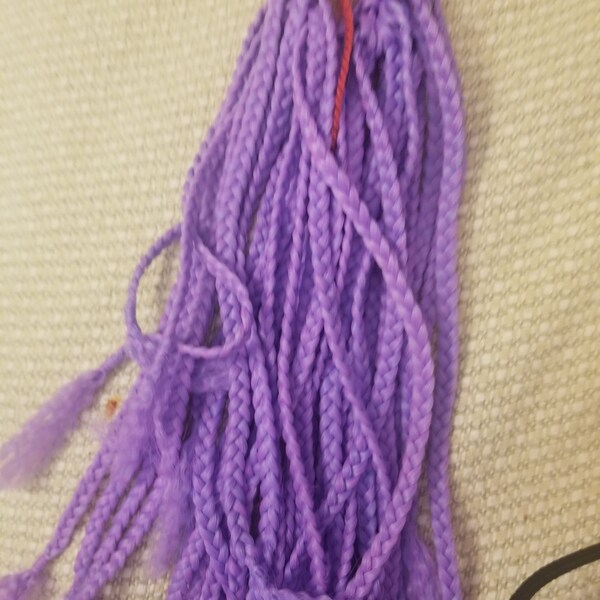 Wool Dreads Fire Wool Dreadlocks Orange Red Wool Dreads Accent Set