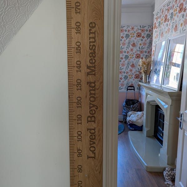 Oak Faced Height Chart, MDF Children's Height Chart, Growth Chart ...