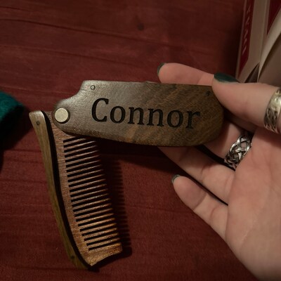 Custom Engraved Beard Comb Personalized Wooden Comb - Etsy