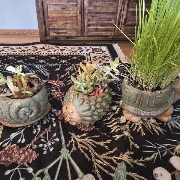 Filipiniana pot in aqua blue