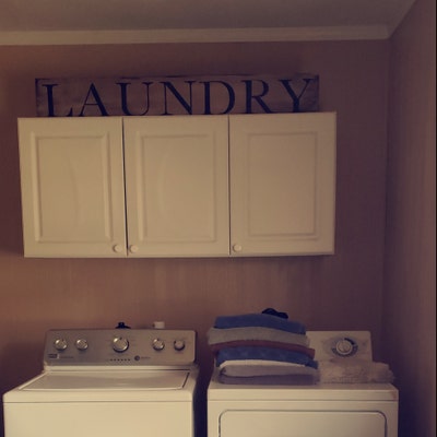 Large 4 Ft Laundry Sign / Rustic Laundry Sign / Farmhouse Wall Decor ...