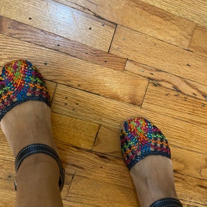 mexican woven leather sandals