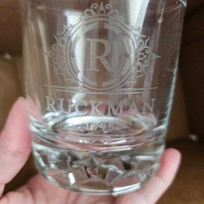 Custom Whiskey Glass Glacier Bottom Custom Whiskey Glass, Whiskey Lover ...