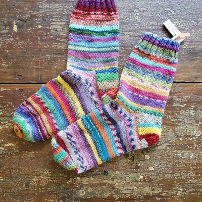 6 Pairs Women Winter Wool Pure Color Socks