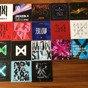 KPop Drink Coasters - Monsta X Album Covers Set of 18 K-Pop