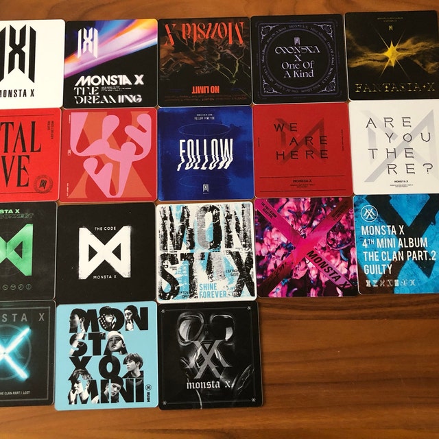 KPop Drink Coasters - Monsta X Album Covers Set of 18 K-Pop