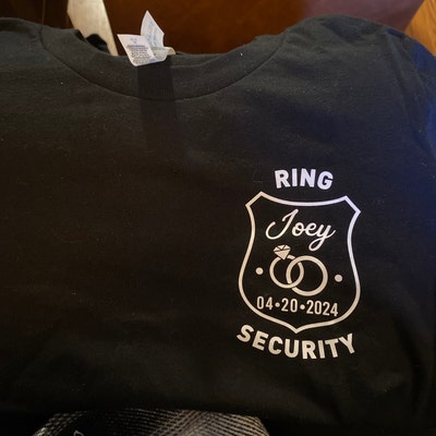 Ring Security Shirt Ring Bearer Shirt Wedding Shirt Bridal - Etsy