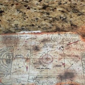 goonies treasure map print etsy