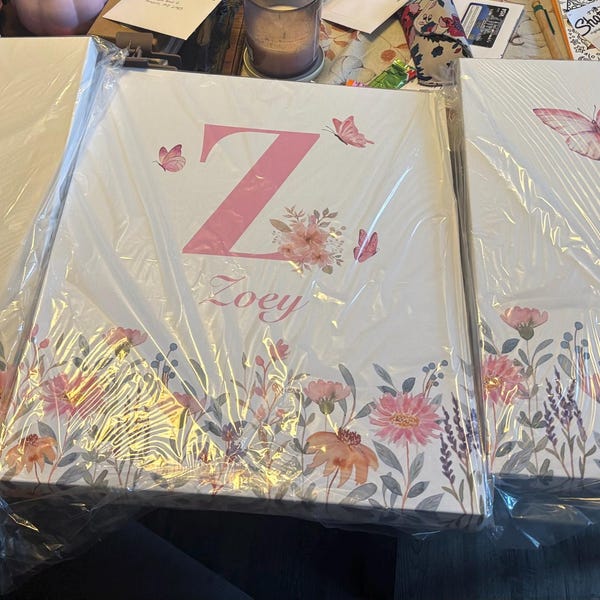 Personalized Butterfly Nursery Prints: Set of 3 Floral Wall Art - Etsy
