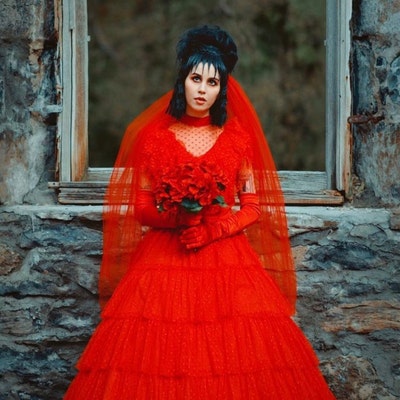 Lydia Red Gothic Wedding Dress / Beetle Juice Lydia Costume / - Etsy