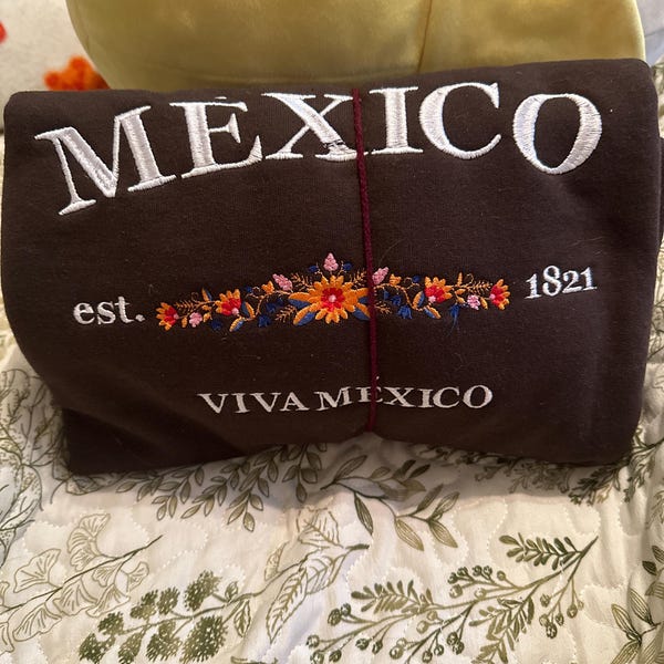 Mexico Embroidered Sweatshirt, Mexico Sweatshirt, Traveler Gift ...