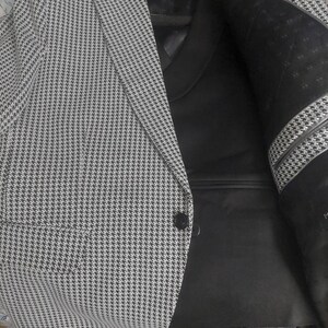 Men's Plaid Wool Blend Tweed 3-Piece Suit - Slim Fit, Green, For Wedding Or Party - View #10