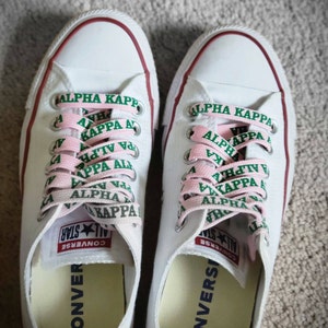 Custom Sorority Shoelaces Etsy