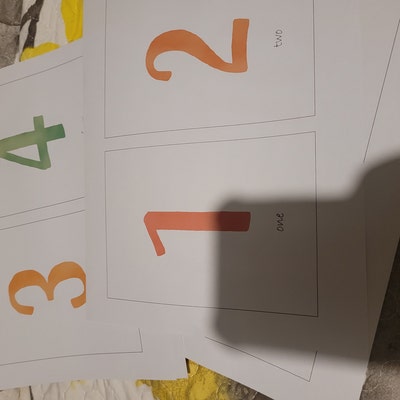 Numbers Flash Cards, Preschool Counting Flash Cards, Count and Clip ...