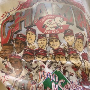 Vintage Deadstock Cincinnati Reds MLB 1990 World Series Champs Big