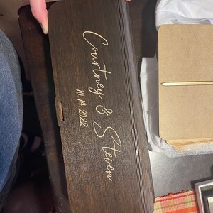 Courtney added a photo of their purchase